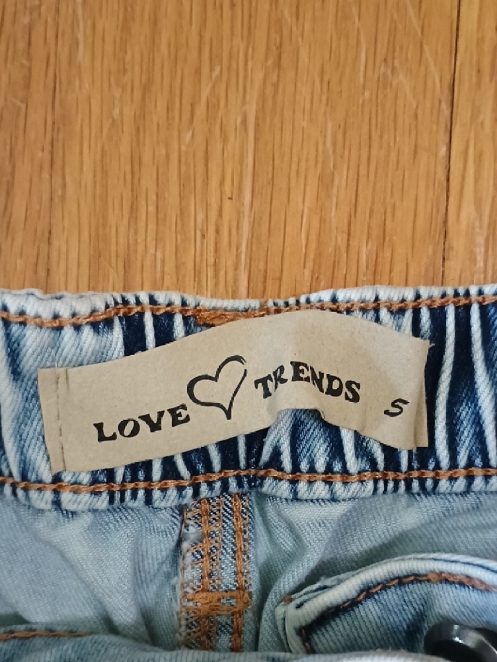 Light Wash Denim Cargo Wrap Skort - Women Shorts - Picture 2 of 6